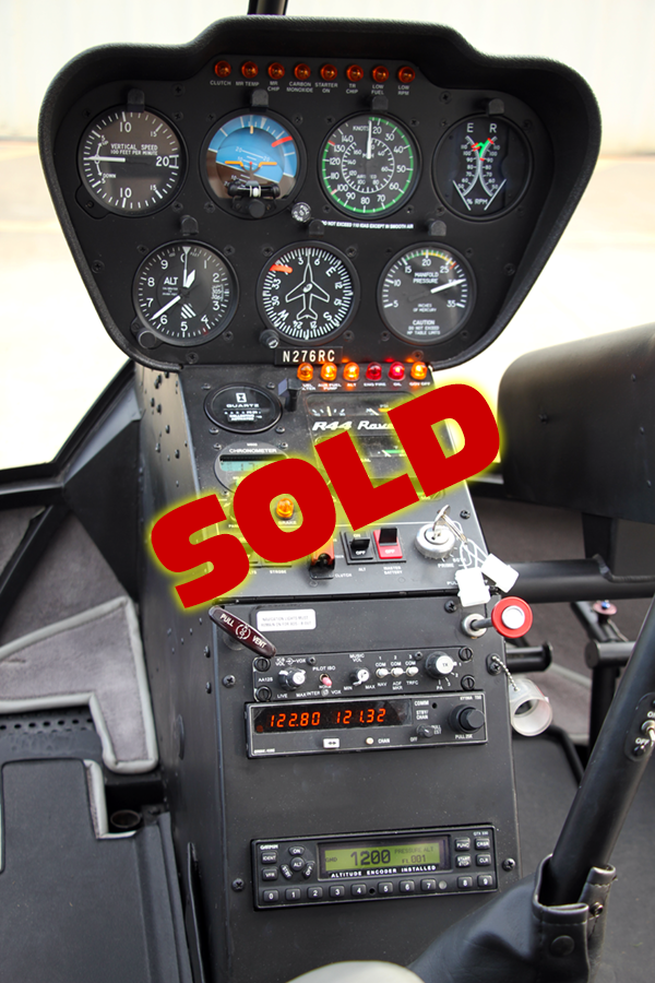 photo of Robinson R44 N276RC instrument panel